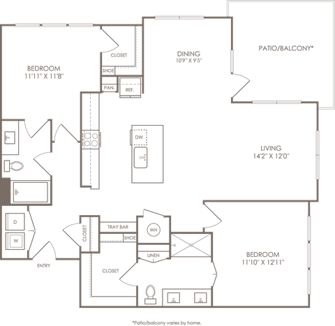 a blueprint of a floor plan of a house  schematic drawing